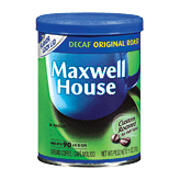 Maxwell House The Original Roast ground coffee, decaf, medium, makes up to 90- 6 fl oz cups Full-Size Picture